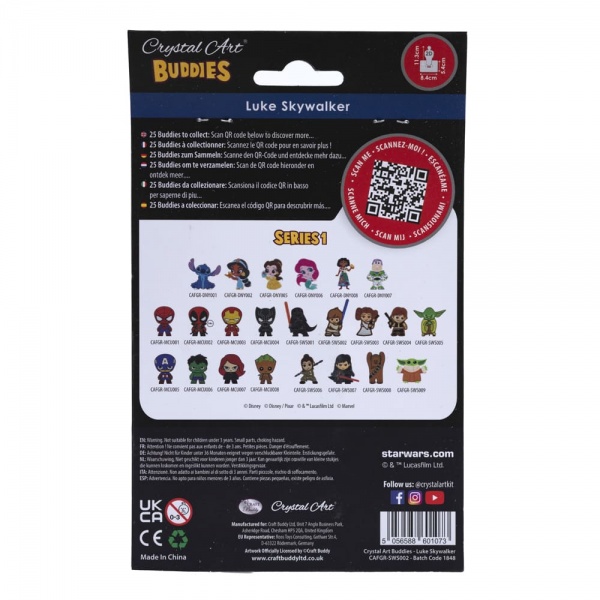 Мозаика Crystal Art Люк Скайуокер CAFGR-SWS002