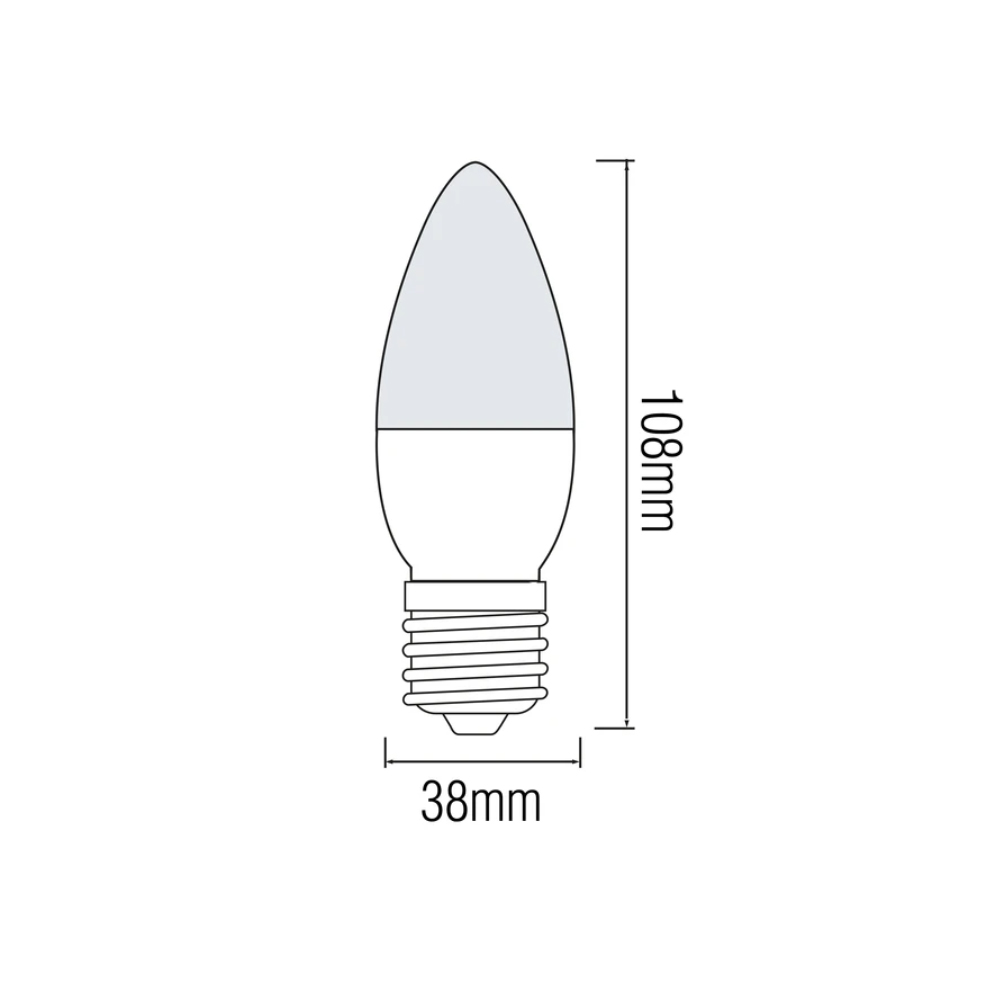 Лампа світлодіодна HOROZ ELECTRIC ULTRA-10 10 Вт C37 E27 220 В 6400 К 001-003-0010-040