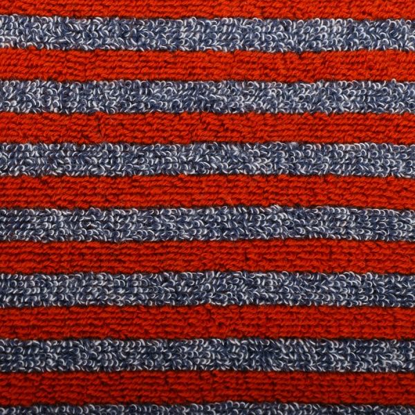 Рушник пляжний Home 90x160 см червоний із сірими вставками 