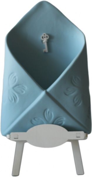 Конверт керамічний декоративний блакитний Дон Пион