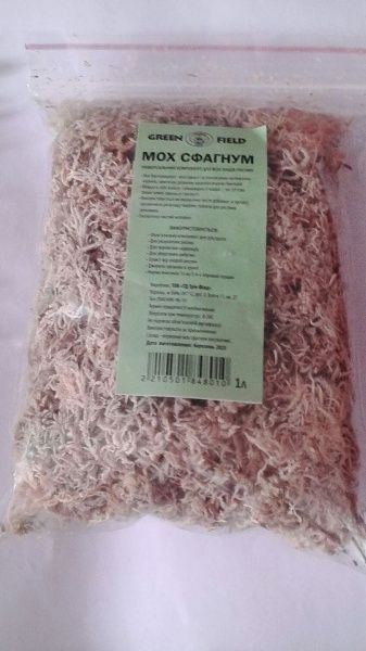 Мох сфагнум Зелене поле 1 л