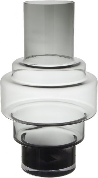 Ваза стеклянная серая 43х24.5 см Wrzesniak Glassworks