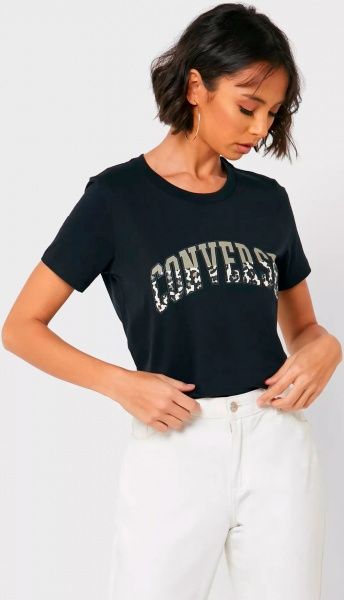 Футболка Converse TWISTED VARSITY PATTERN CLASSIC 10018432-001 XL чорний