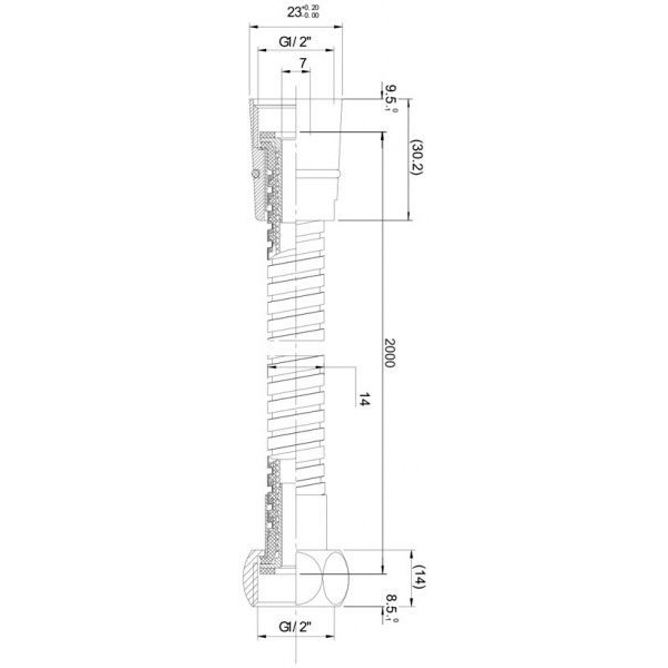 Шланг для душу Imprese 1217H 1,7-2,1 м