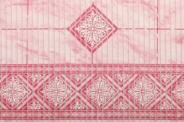 Килимок для ванної кімнати Oncu grup Декомарін ПВХ ASSORTI 65х100 (1000003013) рожевий
