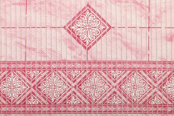 Килимок для ванної кімнати Oncu grup Декомарін ПВХ ASSORTI 65х100 (1000003013) рожевий