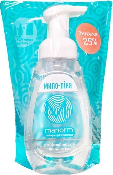 Мыло-пенка Manorm 900 мл 2 шт./уп.