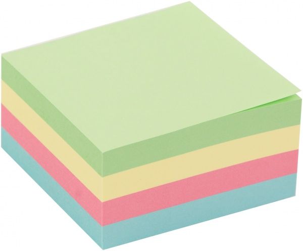 Бумага для заметок с липким слоем GN Cube 75x75 мм 400 шт. микс Global Notes