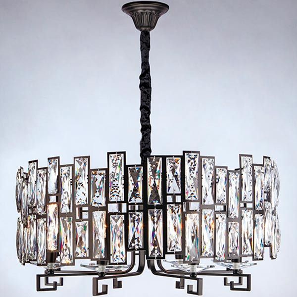 Люстра подвесная Strotskis Frammenti 8x60 Вт E14 черный 275/8 