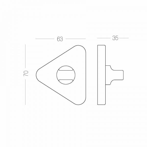 Накладка MVM T14 WC желтый