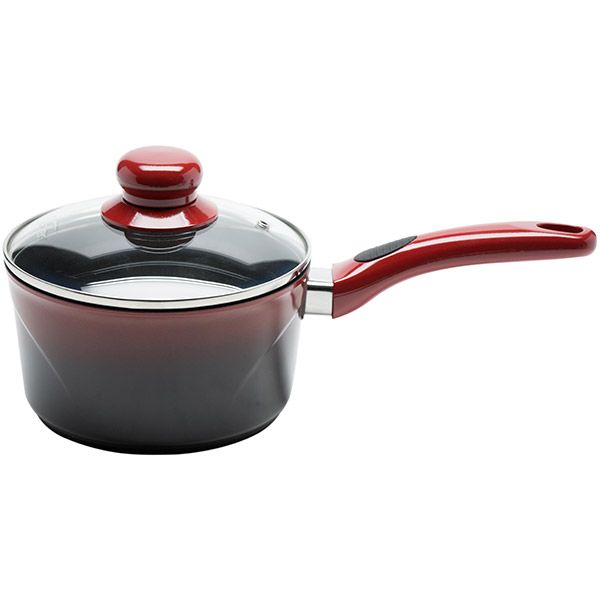 Ківш з алюмінію Sacher Teflon Dupont червоно-чорний 1.5 л