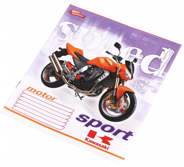 Зошит шкільний уф-лак 12 аркушів у лінійку в асортименті Мрії збуваються