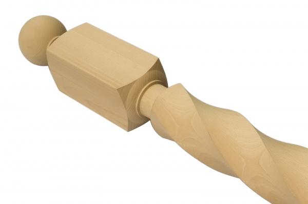 Столб буковый фрезерованный Тип-053 75х75х1100 мм