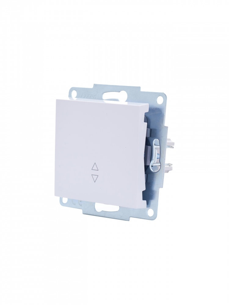 Выключатель проходной одноклавишный Lezard Vesna белый 742-0288-105