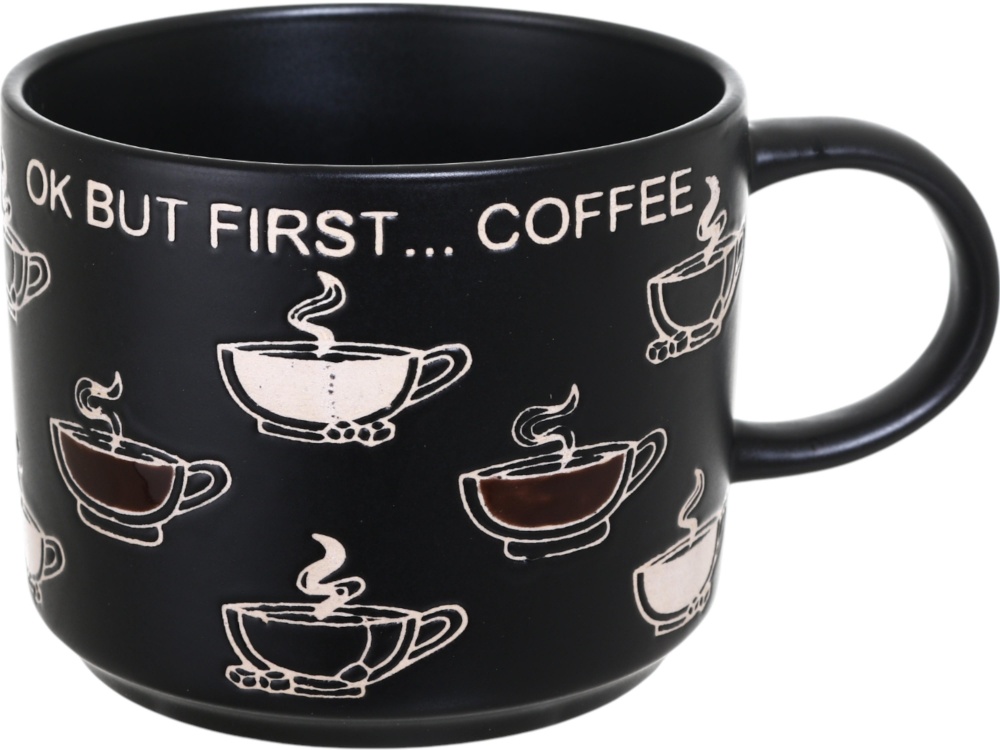 Чашка Fiora Caffeine First black