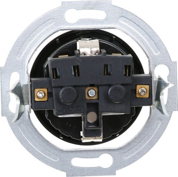 Механізм розетки із заземленням UP! (Underprice) Retro чорний HSN-SCP.H1G1WG-BK