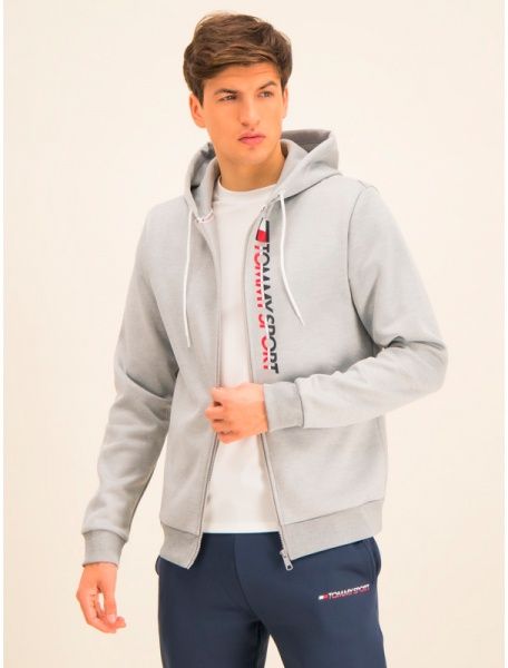 Джемпер Tommy Hilfiger FLEECE ZIP UP HOODY S20S200281001 р. M світло-сірий