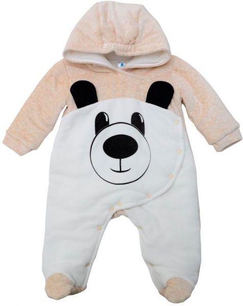 Комбінезон дитячий Minikin Медведик р.74 молочний/какао 1816704 