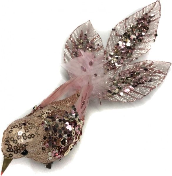 Декорация новогодняя Птичка три хвоста 28 см EPI-EYJY15478 right 