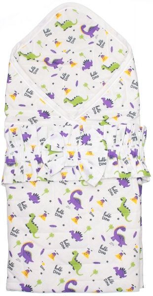 Конверт для новорожденных Динозаврики Home Line демисезон салатово-фиолетовый 155981 