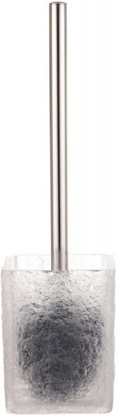 Ершик для унитаза Luna doris черный прозрачной колбой