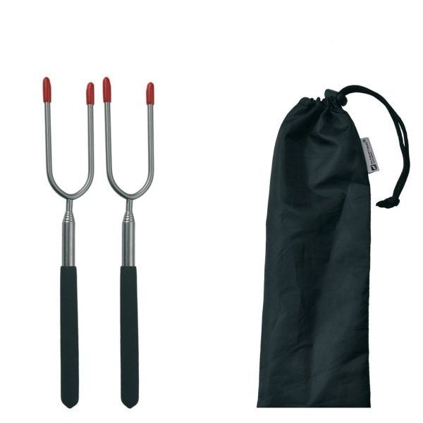 Набор посуды Schwarzwolf 24,5 мм вилки для барбекю телескопические LIPNO 2 шт.