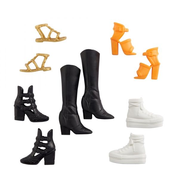 Одяг для ляльки Barbie Набір із 5 пар взуття 