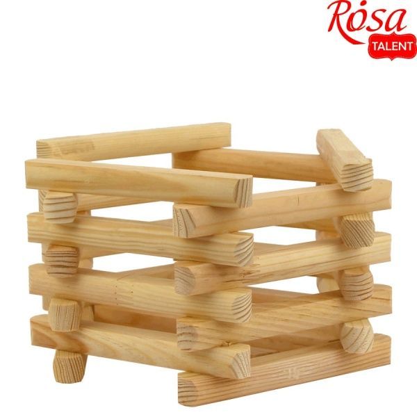 Ящик деревянный шестигранник 26х24х15 см сосна Rosa Talent 