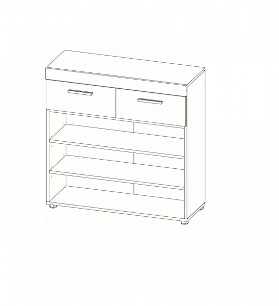 Комод SOKME 2Д/2Ш Фокус дуб артизан/дуб артизан 