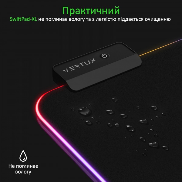 Ігрова поверхня Vertux SwiftPad-XL Black (swiftpad-xl.black) 