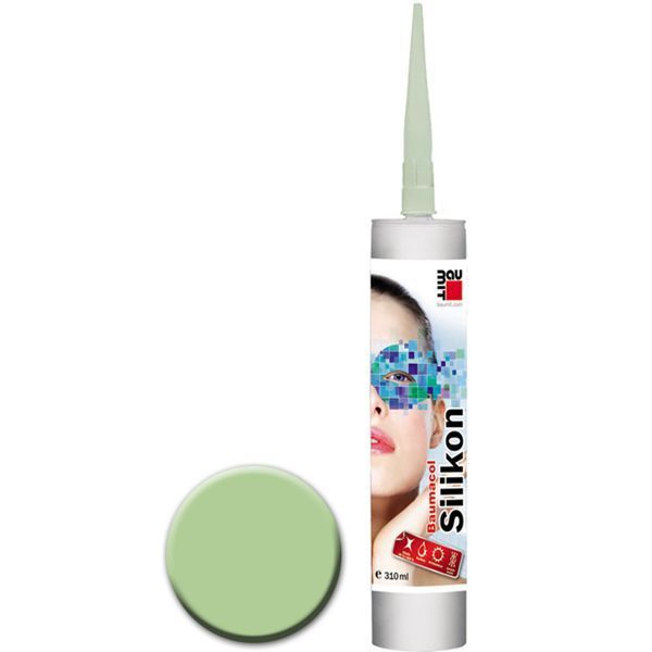 Герметик Baumit Baumaсol силіконовий санітарний 310 мл світло-зелений