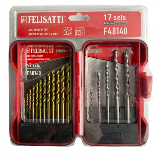 Набор сверл универсальных Felisatti 17 шт. F48140