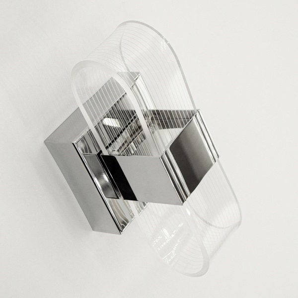 Бра Luminaria 1x12 Вт прозрачный/хром LUMIERA SQUARE 12W S CHROME 