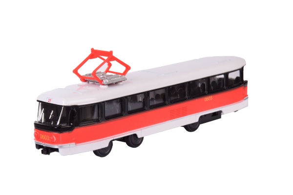 Іграшка Автопром 1:50 Трамвай металевий 6411ABD