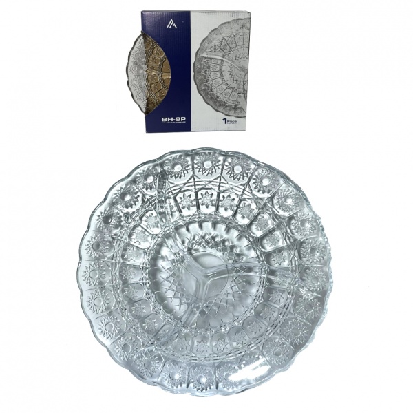 Блюдо сервірувальне Aswan PYRAMID GLASS 