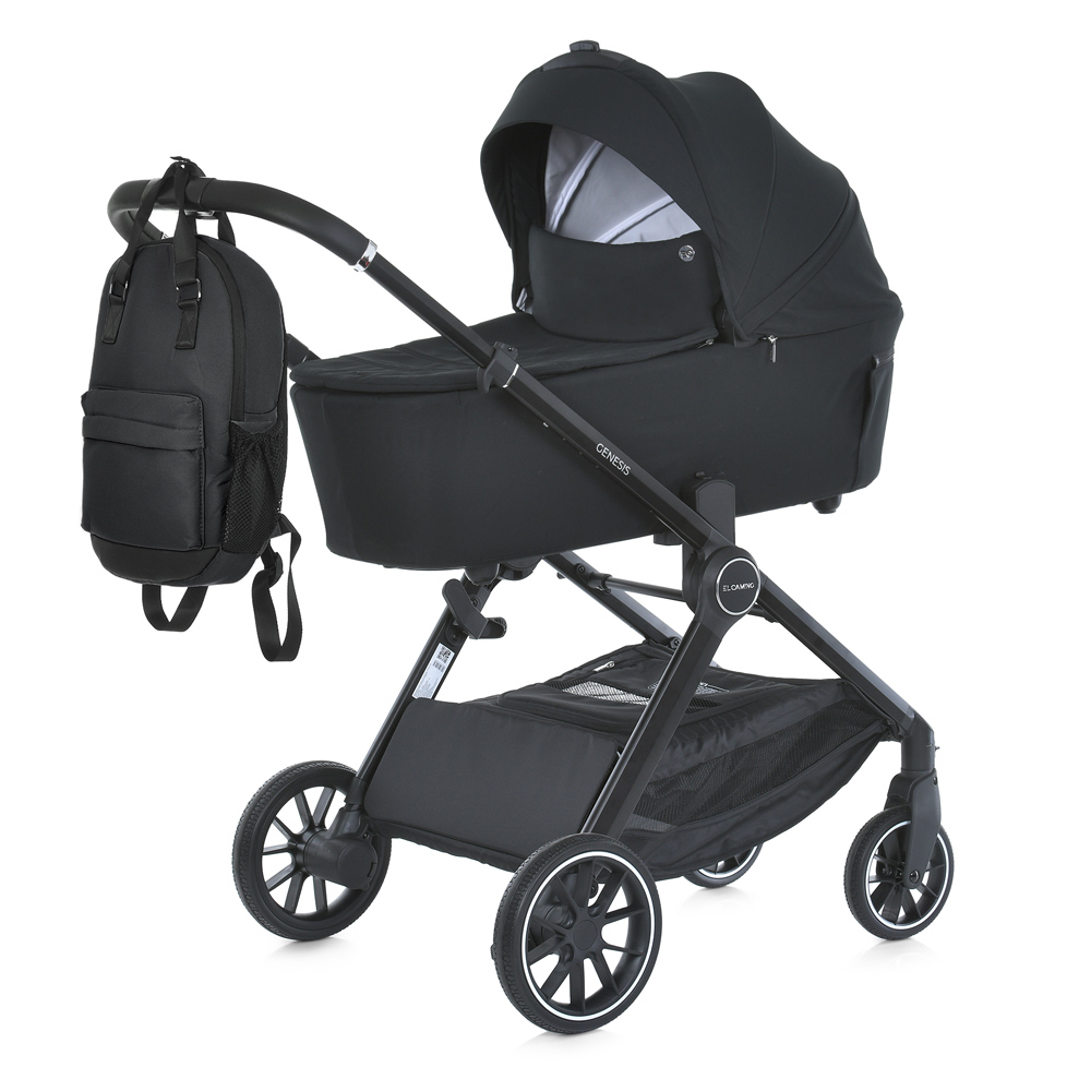 Коляска універсальна 2 в 1 El Camino ME 1126 GENESIS Jet Black