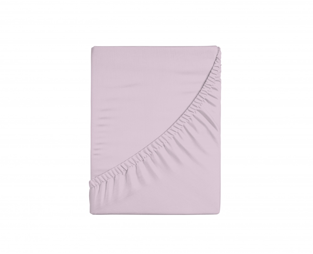 Простирадло на резинці Моно 180x200 см пудровий