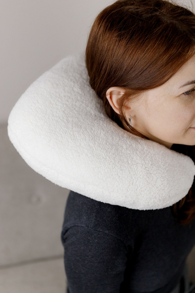 Подушка для путешествий Тедди TRAVEL молочный