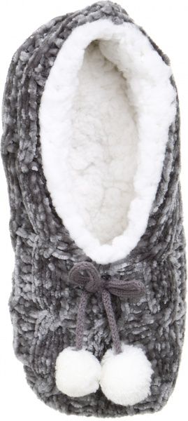 Обувь домашняя La Nuit Пом-пом шинил р. 36/38 серый 