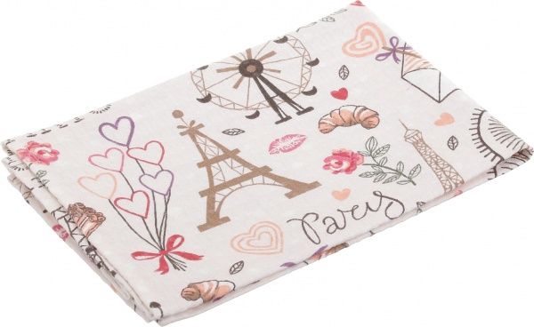 Набор полотенец вафельных Paris 45x60 см UP! (Underprice) кремовый/с принтом 