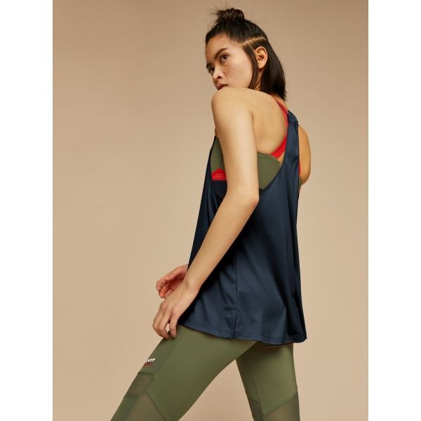 Майка Tommy Hilfiger BLOCKED HIGH NECK TANK LOGO S10S100265401 S темно-синій