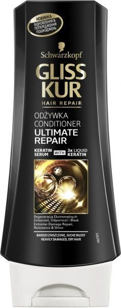 Бальзам Gliss Kur Ultimate Repair для сильно поврежденных и сухих волос 200 мл