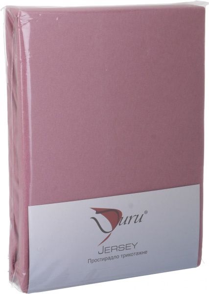 Простынь на резинке трикотажная 180x200 см сухая роза Durutex 