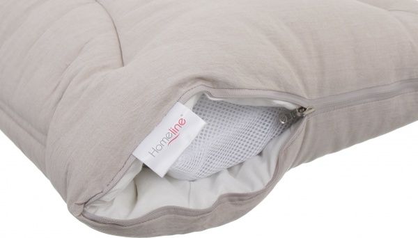 Подушка 50х70 см чехол бежевый Homeline