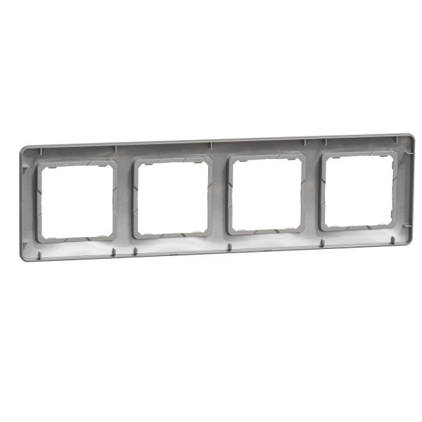 Рамка четырехместная Schneider Electric Sedna Design универсальная алюминий SDD313804