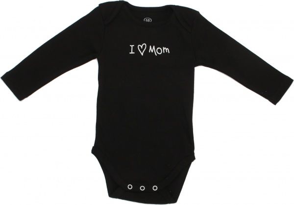 Боди Фламинго ясельный 2 шт. р.68 черный/меланж 449-222 