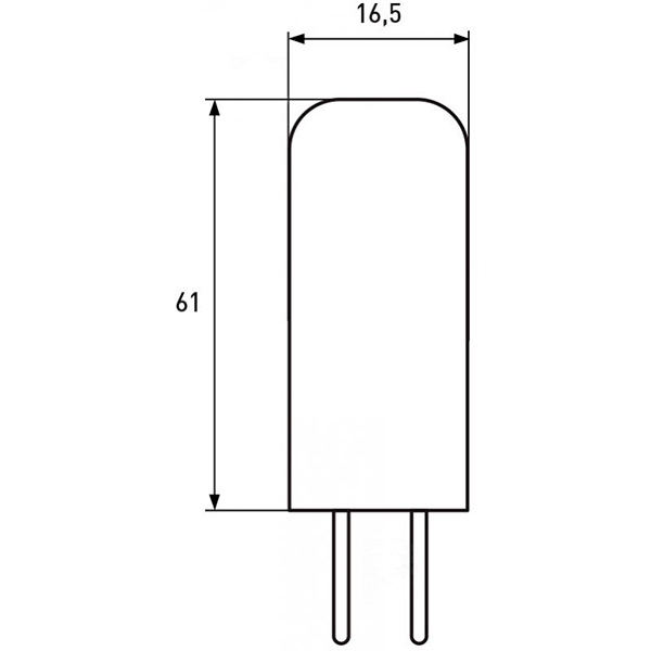Лампа світлодіодна Eurolamp 2 шт./уп. MLP-LED-G9-05274 5 Вт капсульна прозора G9 220 В 4000 К 