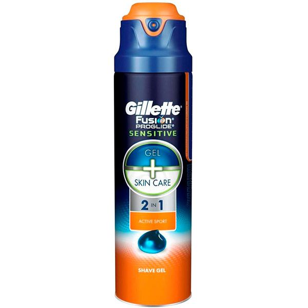 Гель для бритья Gillette Fusion ProGlide Sensitive Active Sport 170 мл