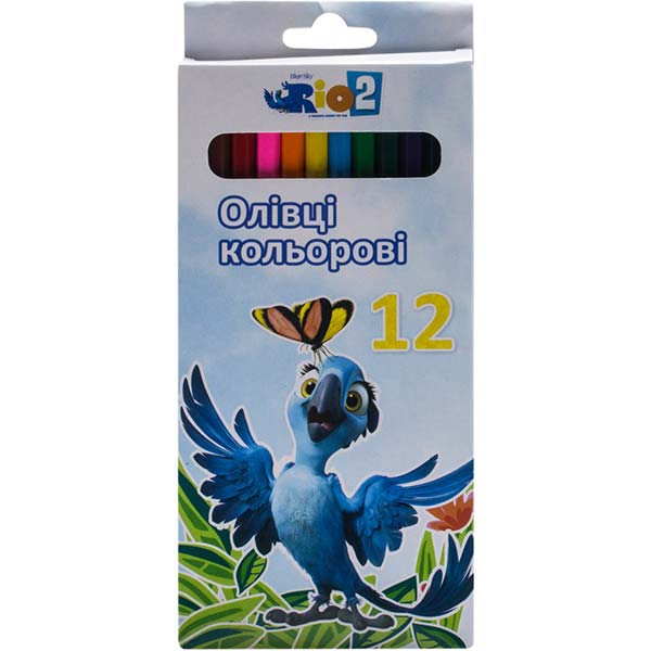 Олівці кольорові Rio 12 шт