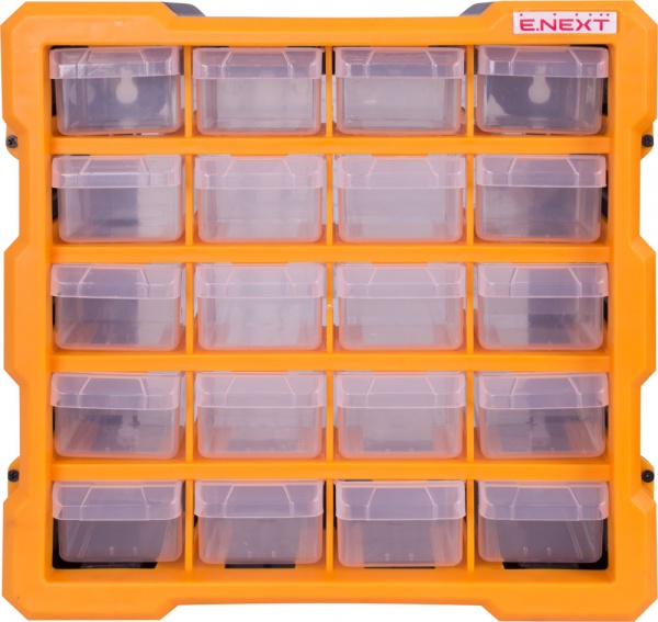 Органайзер для мелких деталей E.NEXT e.toolbox.pro.18, 20-секционный 267х157х262 мм t011018 